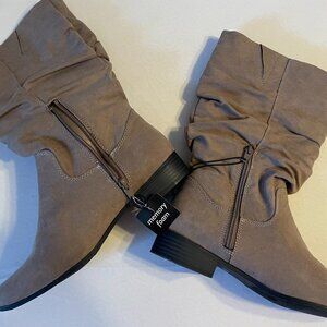 New Suede Khaki Boots